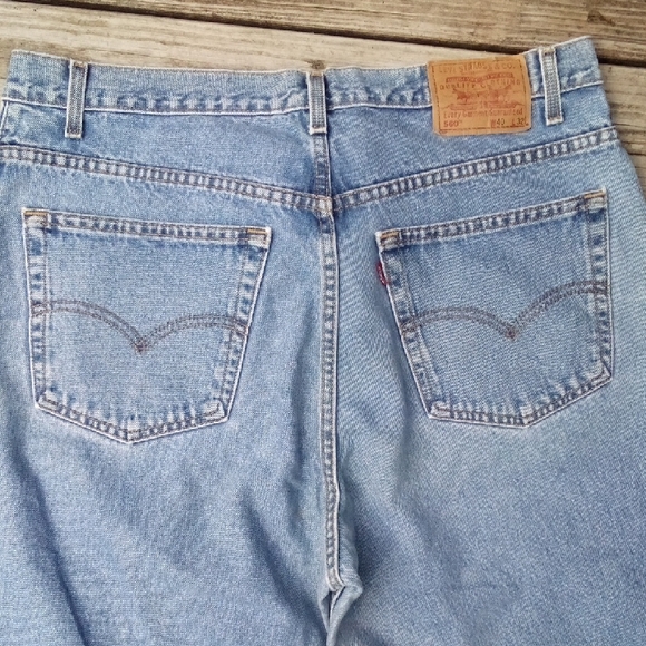 Classic Men's Levi 560 Blue Jeans Loose Fit Tapered Leg Yes All 3 Save - Picture 8 of 10